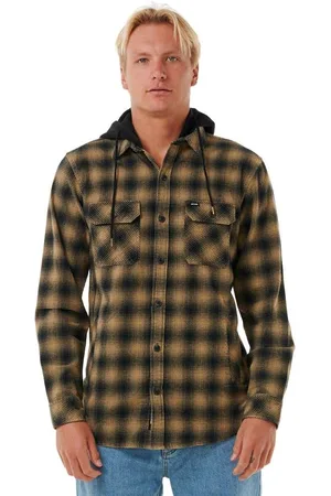 Rip Curl Pánská košile Grunter Flannel Washed Moss