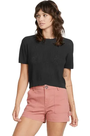 Volcom Dámské tričko Meshy Beach Ss Black