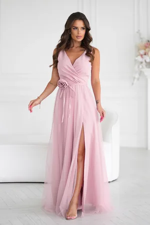 Mia Dresses Starorůžové společenské šaty s tylovou sukní
