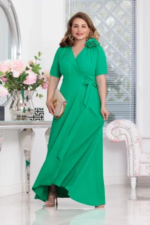 Mia Dresses Světle zelené zavinovací šaty