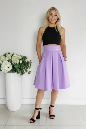 Mia Dresses Světle áčková krátká sukně