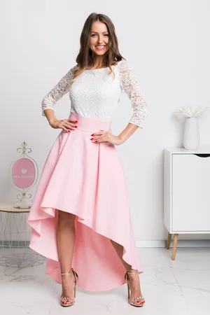 Mia Dresses Světle asymetrická sukně