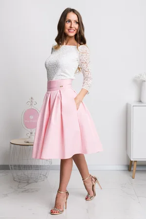 Mia Dresses Světle áčková krátká sukně