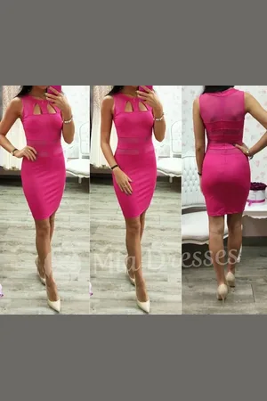 Mia Dresses Poškozené zboží - Bramborové krátké šaty s výřezy