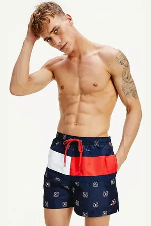 Tommy Hilfiger Pánské modré plavky Medium