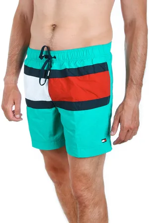 Tommy Hilfiger Pánské zelené plavky Medium