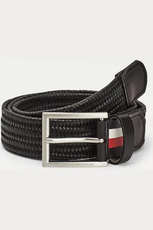 Tommy Hilfiger Pánský černý pásek Formal