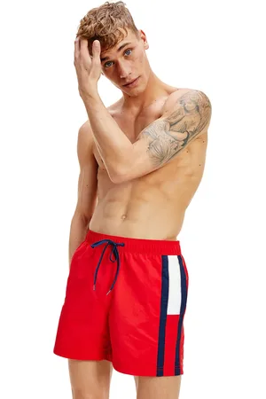 Tommy Hilfiger Pánské červené plavky