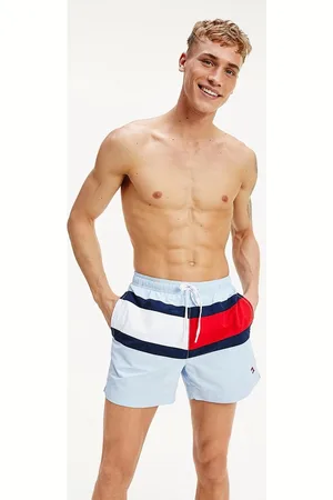 Tommy Hilfiger Pánské světle modré plavky
