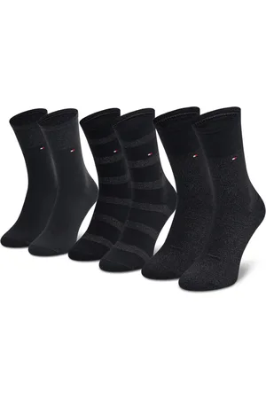 Tommy Hilfiger Dámské černé ponožky 3pack