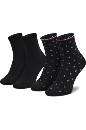 Tommy Hilfiger Dámské černé ponožky 2 pack