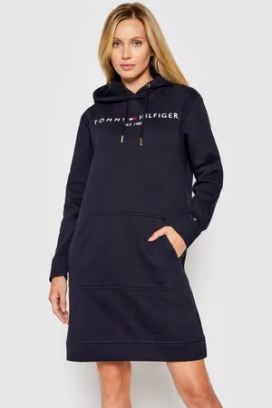 Tommy Hilfiger Dámské tmavě modré mikinové šaty