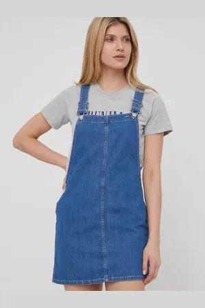 Pepe Jeans Dámské modré džínové šaty Crane