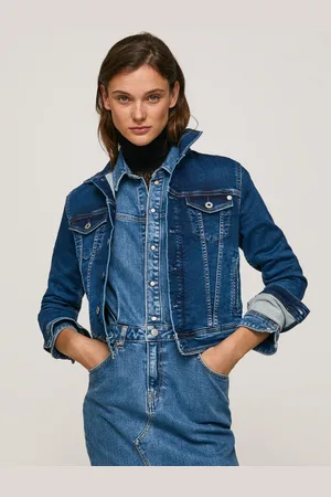 Pepe Jeans Dásmká tmavě džínová bunda Core