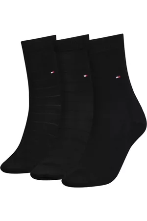 Tommy Hilfiger Dámské černé ponožky 3 pack