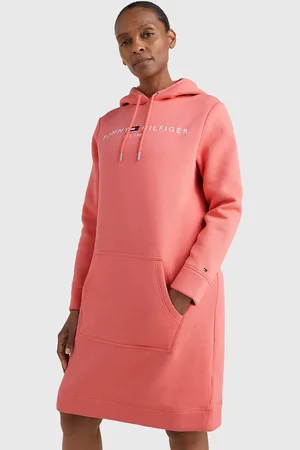 Tommy Hilfiger Dámské oranžové mikinové šaty