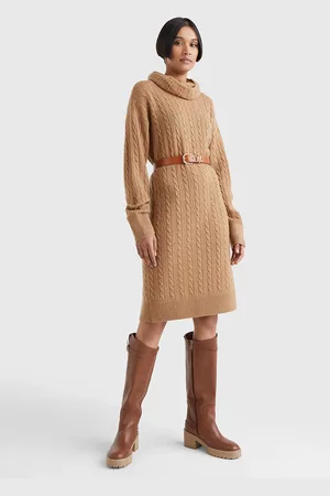 Tommy Hilfiger Dámské béžové šaty