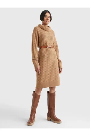 Tommy Hilfiger Dámské béžové šaty