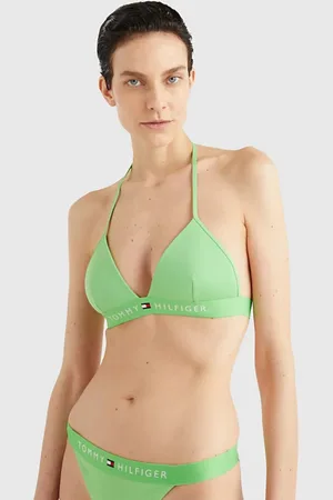 Tommy Hilfiger Dámská zelená plavková podprsenka