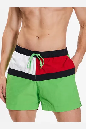 Tommy Hilfiger Pánské zelené plavky
