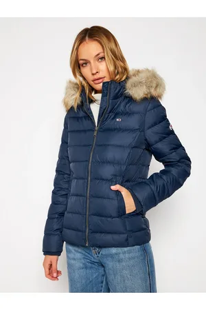 Tommy Hilfiger Tommy Jeans dámská tmavě zimní bunda