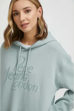 Pepe Jeans Damská mátová mikina HARRIET
