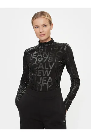 Calvin Klein Dámské černé tričko s dlouhým rukávem