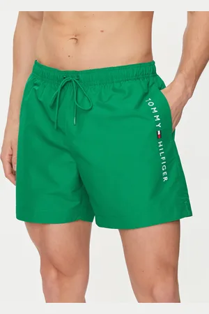 Tommy Hilfiger Pánské zelené plavky