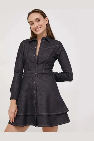 Pepe Jeans Dámské modré džínové šaty