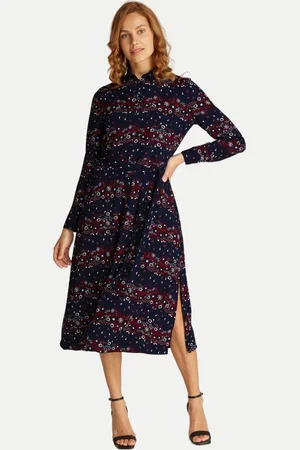 Tommy Hilfiger Dámské tmavě modré šaty Floral