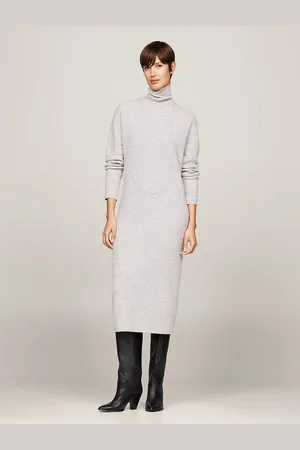 Tommy Hilfiger Dámské šedé svetrové šaty