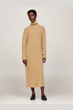 Tommy Hilfiger Dámské hnědé svetrové šaty
