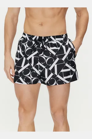 Calvin Klein Pánské černobílé plavky