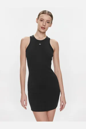 Tommy Hilfiger Dámské černé letní šaty Essential