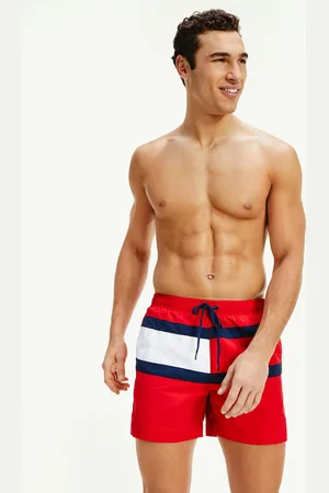 Tommy Hilfiger Pánské červené plavky