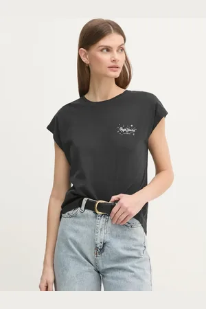 Pepe Jeans Dámské černé tričko LORENA