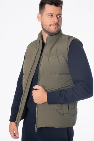 Tommy Hilfiger Pánská khaki zelená vesta