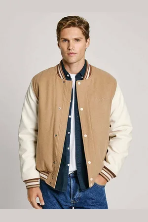 Pepe Jeans Pánský béžový bomber Tustin