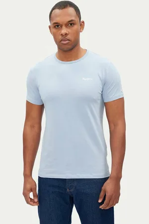 Pepe Jeans Pánské světle modré tričko Basic