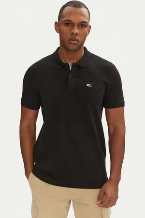 Tommy Hilfiger Pánské černé polo tričko