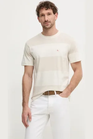 Calvin Klein Pánské béžové tričko