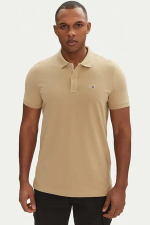 Tommy Hilfiger Pánské béžové polo tričko