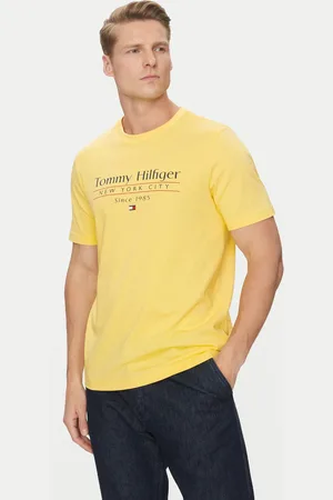 Tommy Hilfiger Pánské žluté tričko