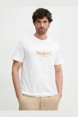 Pepe Jeans Pánské bílé tričko