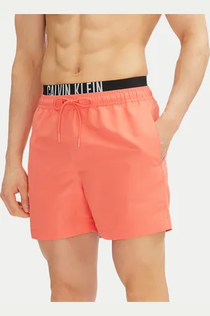 Calvin Klein Pánské korálově červené plavky