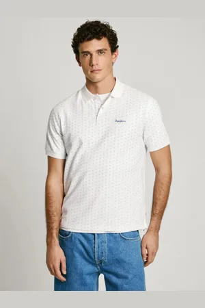 Pepe Jeans Pánské bílé polo tričko