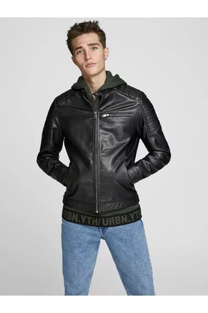 JACK & JONES Bunda z imitace kůže
