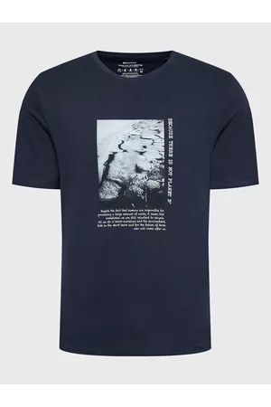 T-shirts Ecoalf Glaciar Marino Para Hombre Tee navy