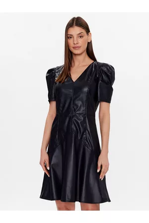DKNY Šaty z imitace kůže