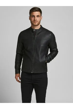 JACK & JONES Bunda z imitace kůže